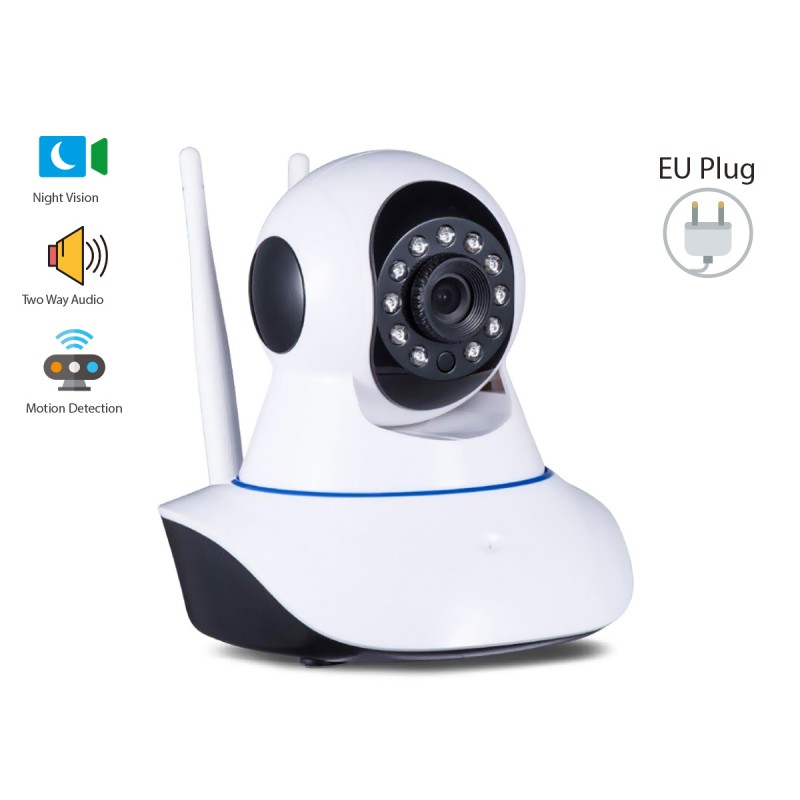 Telecamera di Videosorveglianza IP Camera da Interno Wifi 720P con Visione  Notturna e Sensore di Movimento e 2 Canali Audio Mic - ndrdistribuzione
