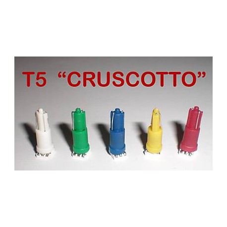 Luci Cruscotto 12V Lampada Led T5 W1,2W 1 Smd